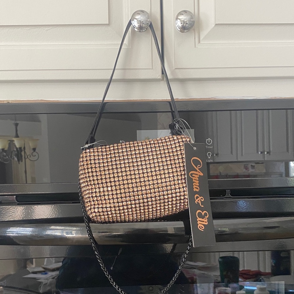 Black and Rose Gold Women's Bag